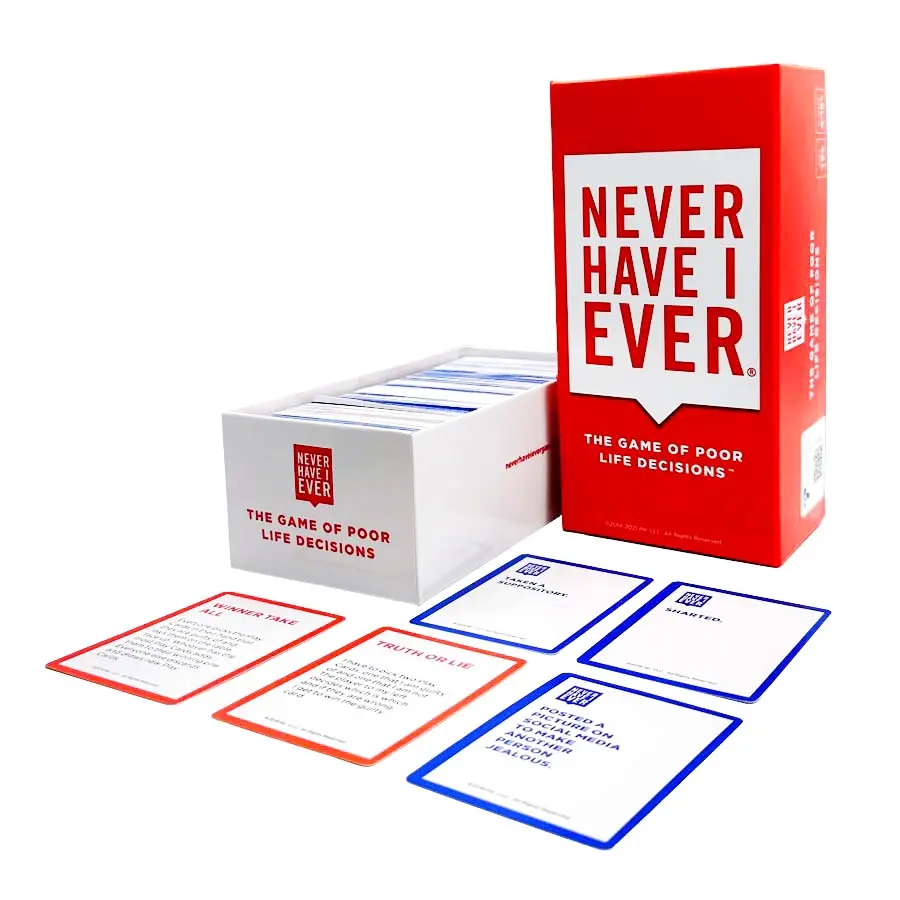 Never Have I Ever Base Game, The Game of Poor Life Decisions, Adult Party Card Game for Friends Game Night