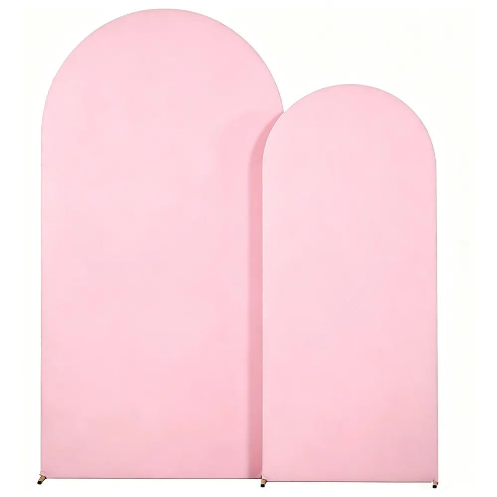 Elegant Stretchy Wedding Arch Backdrop Set, Polyester Fiber, Ideal for Birthdays, Weddings, Stage Backgrounds, Festive Decorations