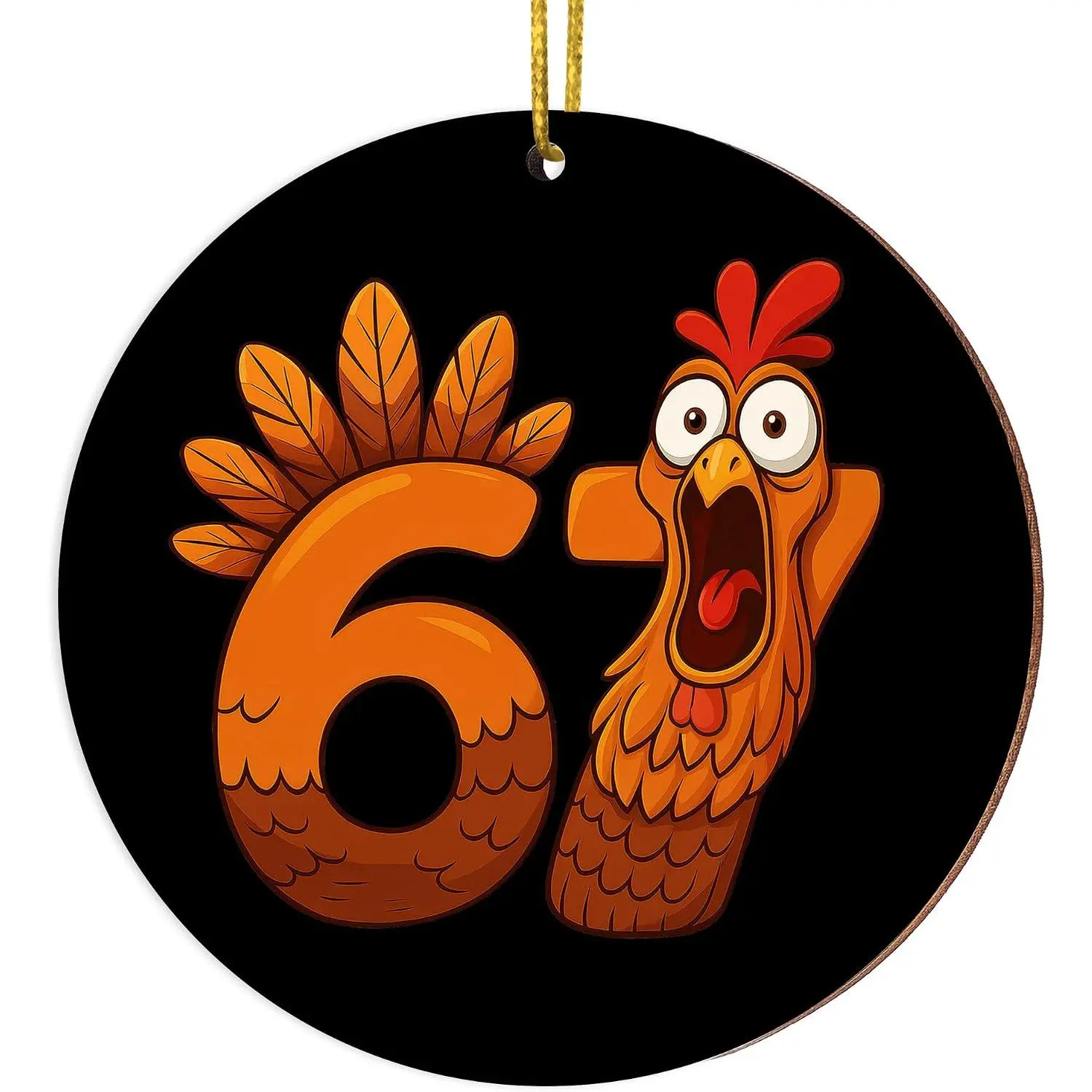 67 Meme Funny Christmas Ornaments 6 7 Ornament Christmas Tree | Wooden, 4",