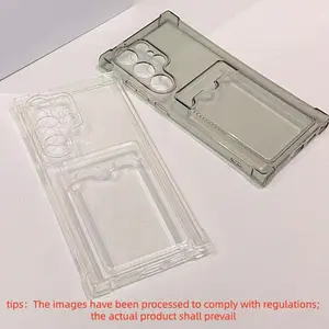 Clear Phone Case with Card Slot, Shockproof Phone Protective Cover, Transparent Shockproof Shell, Phone Accessory Compatible with Samsung Galaxy A05 A05S A06 A13 4G 5G A14 5G A24 A34 A42 A52 A53 A54 S20 S21 S22 S23 S24