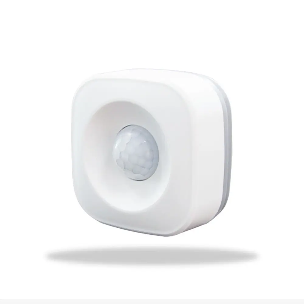 Tuya Wi-Fi PIR Motion Sensor - 6.5x6.5cm Compact Plastic Wall-Mount Device, High-Sensitivity Infrared Sensing, Wi-Fi Connectivity, Indoor Home Automation, Effective Range Support, Automatic and Secure Smart Living Environment
