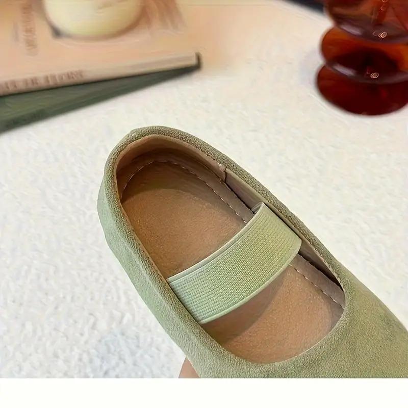 NewGirls' Slip-On Flats - Soft Pastel & Vibrant colors (Pink, Yellow, Red, Green,) - Lightweight Breathable Shoes with Cushioned PU Insole - First Walkers Toddler Girls Shoes for Everyday, Parties, Vacations - Easy Slip-On Closure, Shoes for Girls （gift）