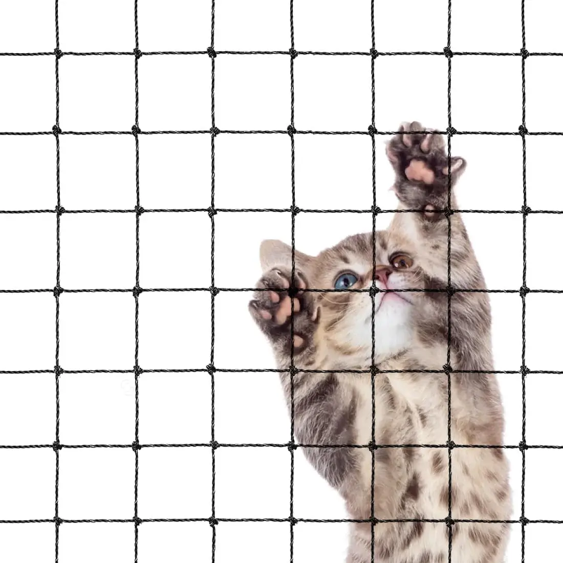 Balcony Net Steel Wire Reinforced Anti-Fall Fence Safety Net Extra Strong (10 X 20 Ft)