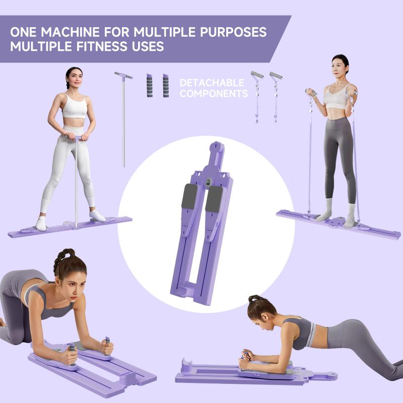 Multifunctional Yoga Trainer, Split Multifunctional Yoga Board Abdominal Board, Lightweight Foldable Home Fitness Equipment, Adjustable Resistance, Used to Enhance Core Strength and Build Muscles, Compact Design, Suitable for Gym Users