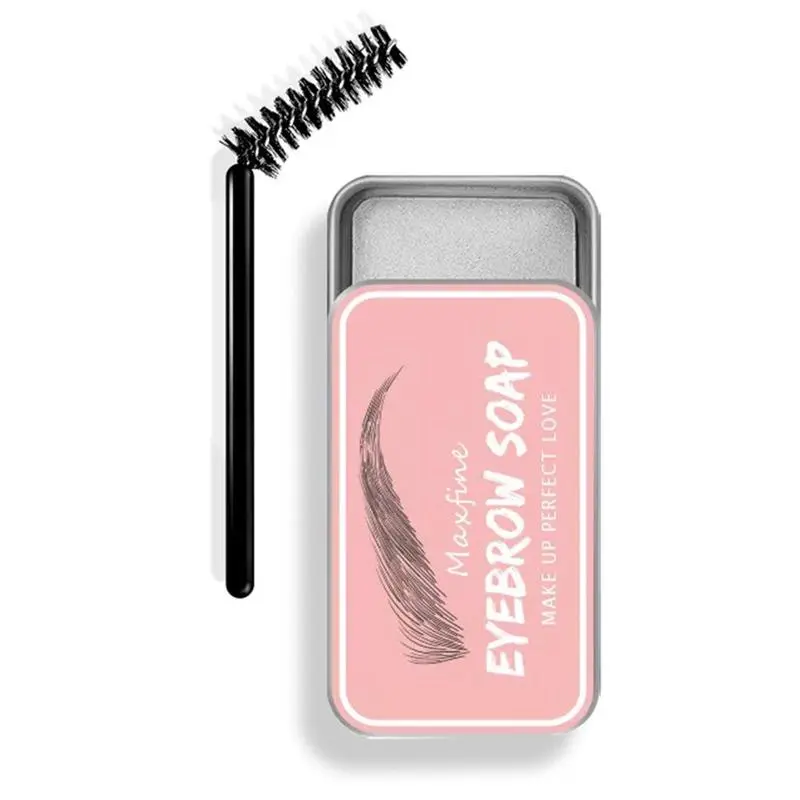 Clear Eyebrow Wax & Eyebrow Brush, Eyebrow Styling Soap with Brush, Long Lasting Eyebrows Styling Wax Brow Setting Gel, Cosmetic Beauty Gift