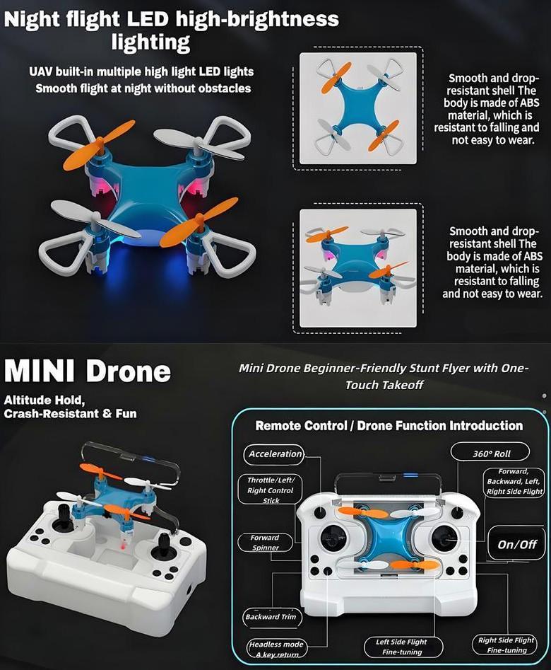 360 °   Stunt Flights, Headless Mode & Altitude Hold, Propeller Protected Indoor Outdoor Rotating Decor, Easy 360 °   Stunt Flights Altitude Hold Headless Mode Indoor Outdoor 360 °   Stunt Rotating Ornament