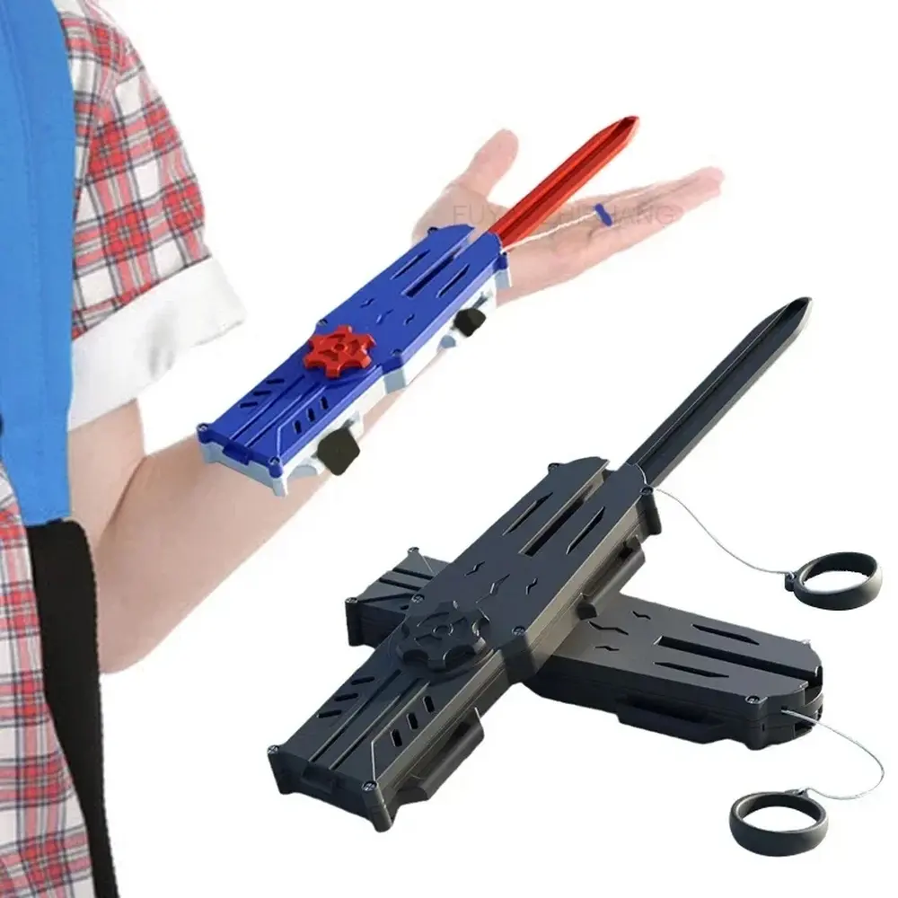 Unisex Plastic Parent-Child Interactive Telescopic Sword Fidget Toy, 8-10 Years Stretching Eject-Retract Multi-Player Battle Game Set, 3D Decompression Stress Relief Toy