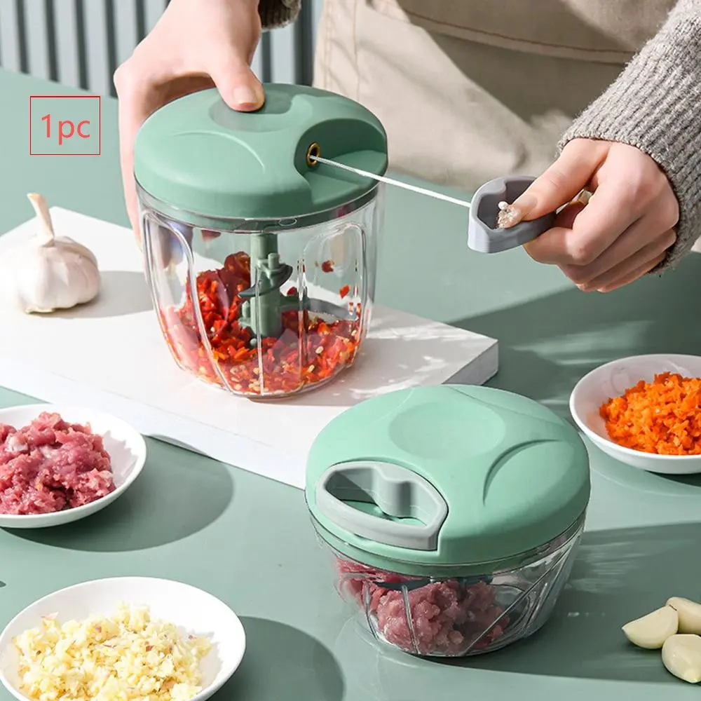 Manual Meat Chopper, 1 Count Multifunctional Vegetable Chopper, Manual Food Masher, Household Kitchen Gadgets for Home Use, Multifunctional Durable Chopper, Vegetable Chopper Tool, Kitchen Choppers