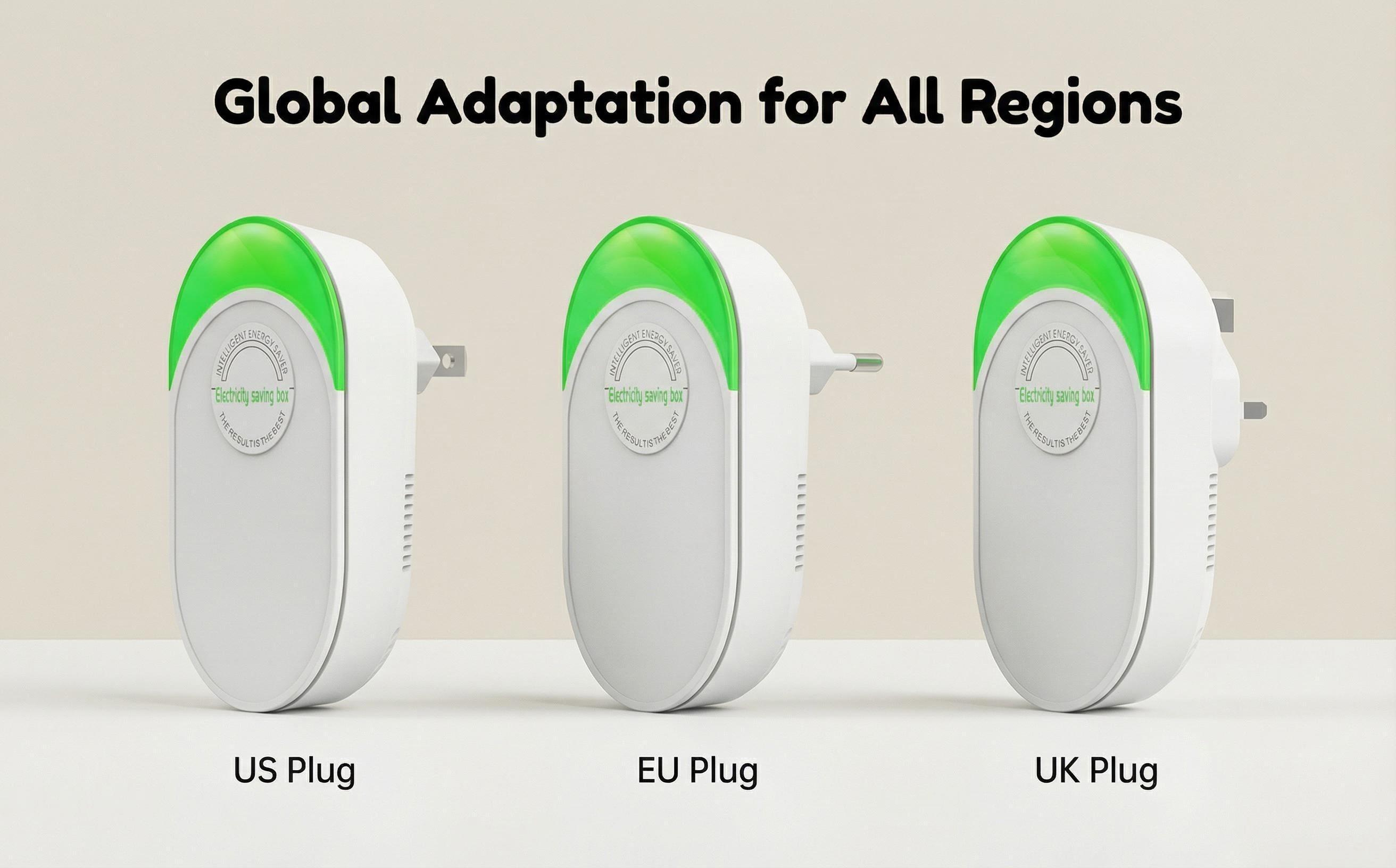 2026 Upgraded Plug-in Power Saver Box with Standard US Plug, Supports Wide Voltage Input from 90V to 250V for Bedroom Kitchen Office