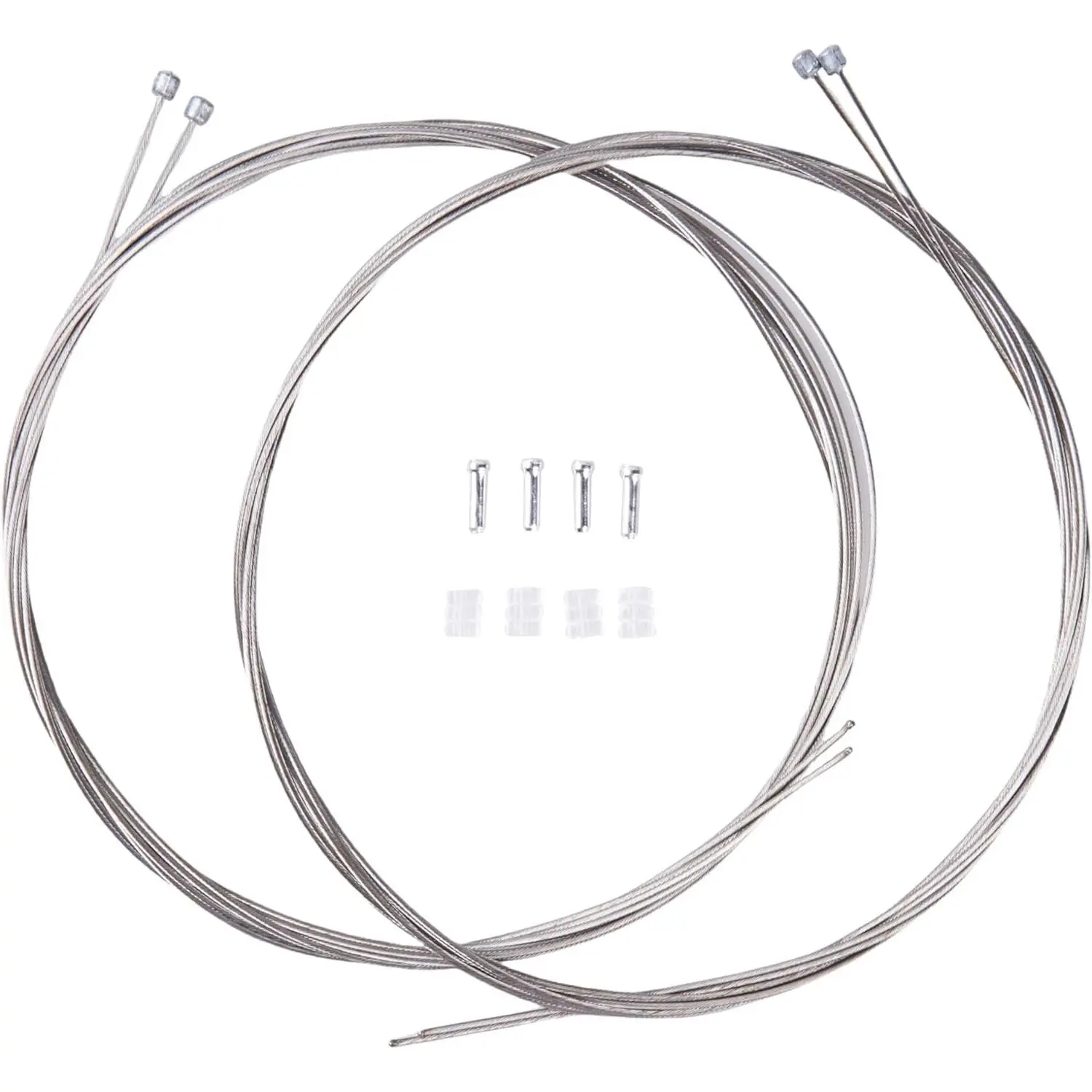 4Pcs 2100MM Universal Bicycle Shifter Cable Stainless Steel Shift Wire Kit for Mountain and Road Bike With Cable Tips and O-rings