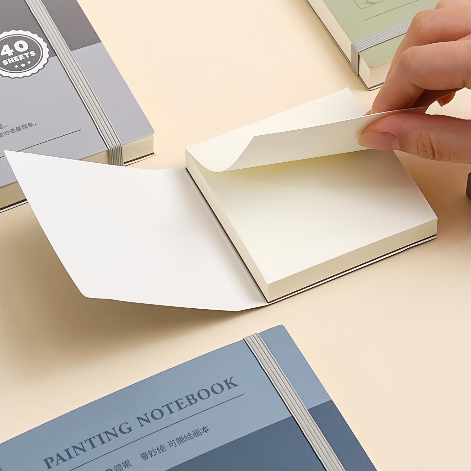 Painting Notebook, 4 Pcs/Set Mini Sketchbook, Travel Journal Pocket Hardcover Painting and Writing Notebook, Blank Diary Memo Planner Drawing Notebook and Scrapbook