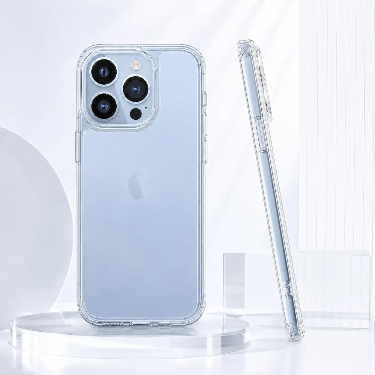 Clear Shockproof Airbag Phone Case, Transparent Anti-Slip Protective Cover For iPhone 11/12/13/14/15/16/17, Slim Clear Case Support Wireless Charging