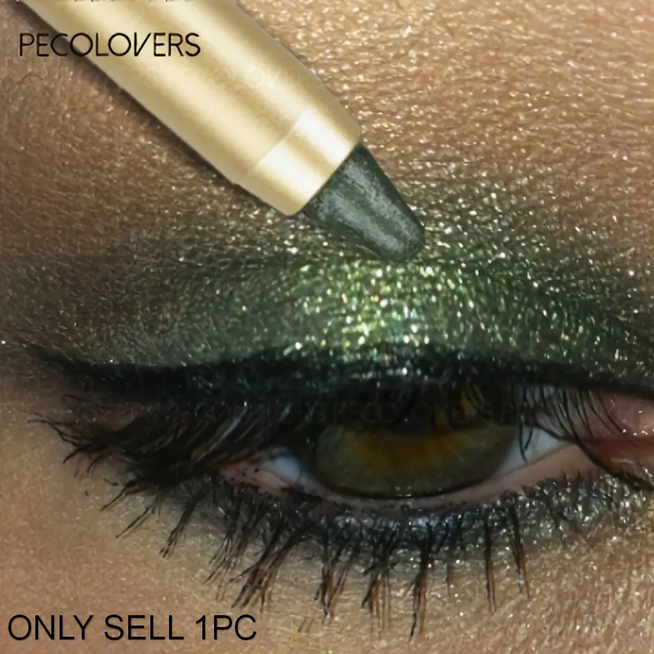 1PC Eye Shadow Stick Eyeliner Highlighter Dual-Ended Shimmery Eyeshadow Stick with brush，Shimmering Pink & Purple Highlighter, Long-Lasting Waterproof Eye Makeup in Matte & Metallic Finishes