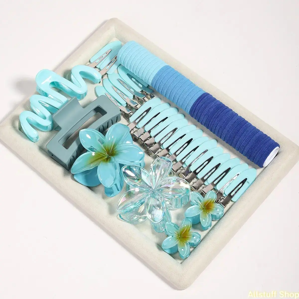 72-Piece Mixed-Color Macaron-Tone Flower Claw Clips – Plastic Hair Clips Suitable for Fine, Medium, and Thick Hair; Ideal for Parties and Work