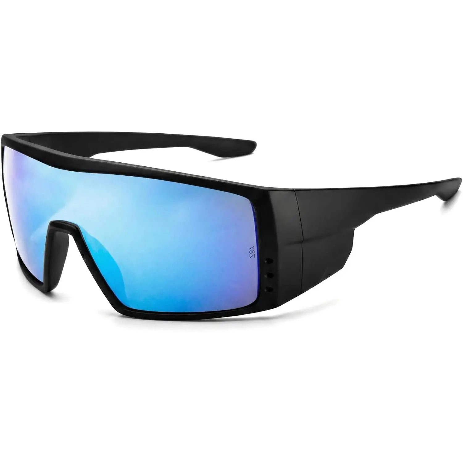 Wrap Around Safety Glasses for Men, TR90 Ultralight Sports Frames with Side Shields, Z87 UV400 Sun Protection