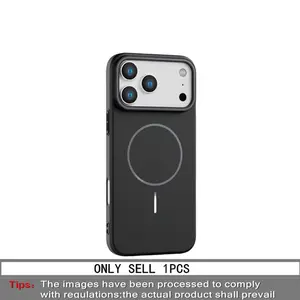 Luxury Ultra-Thin Magnetic Matte Liquid Silicone Soft Shockproof Case Cover, Compatible with Apple iPhone 17 Pro Max/16/15/14/13/12 Pro Max Plus, Wireless Durable Cellphone Casing Protection, Smartphone Protector