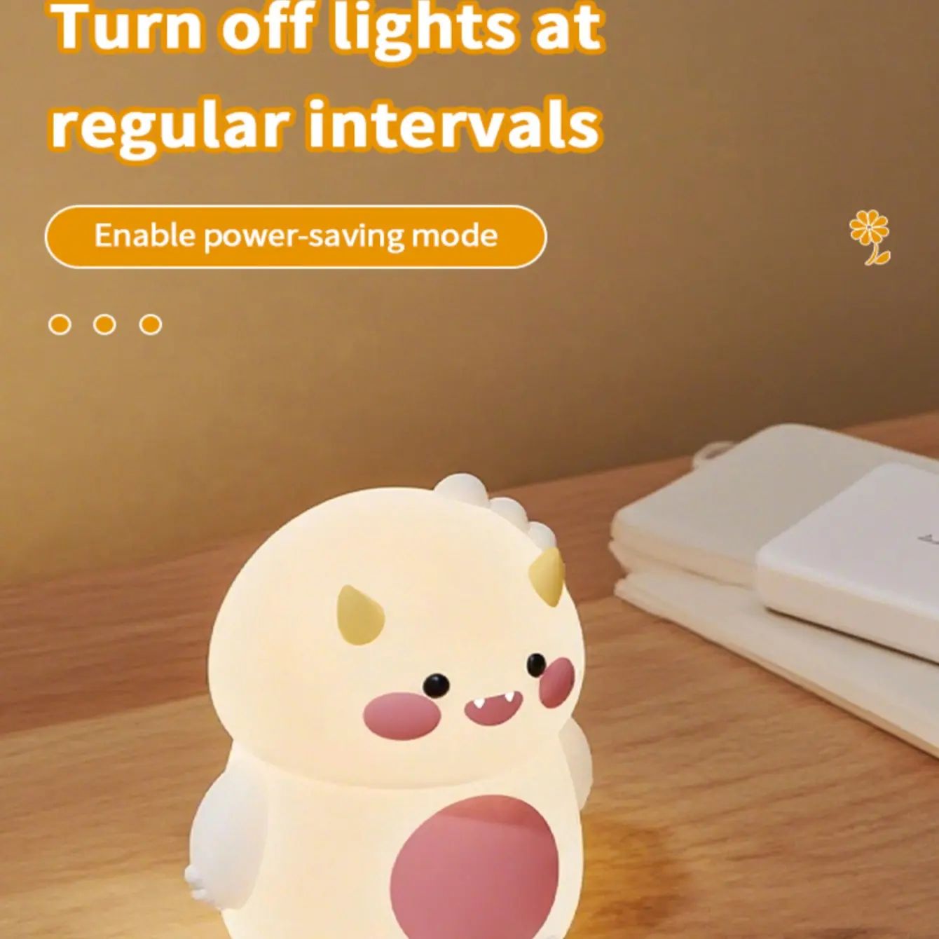 Dinosaur Clap Silicone Lamp,Creative Night Light, Phone Stand, Bedroom, Baby, Eye-Friendly, Cross-Border, Best Friends, Kids