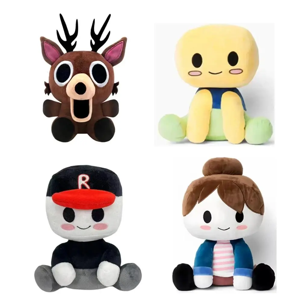 Cartoon Girl Doll, Plush Fabric Stuffed Toy with Hat, Collectible Toy for Kids, Decorative Room Companion Gift