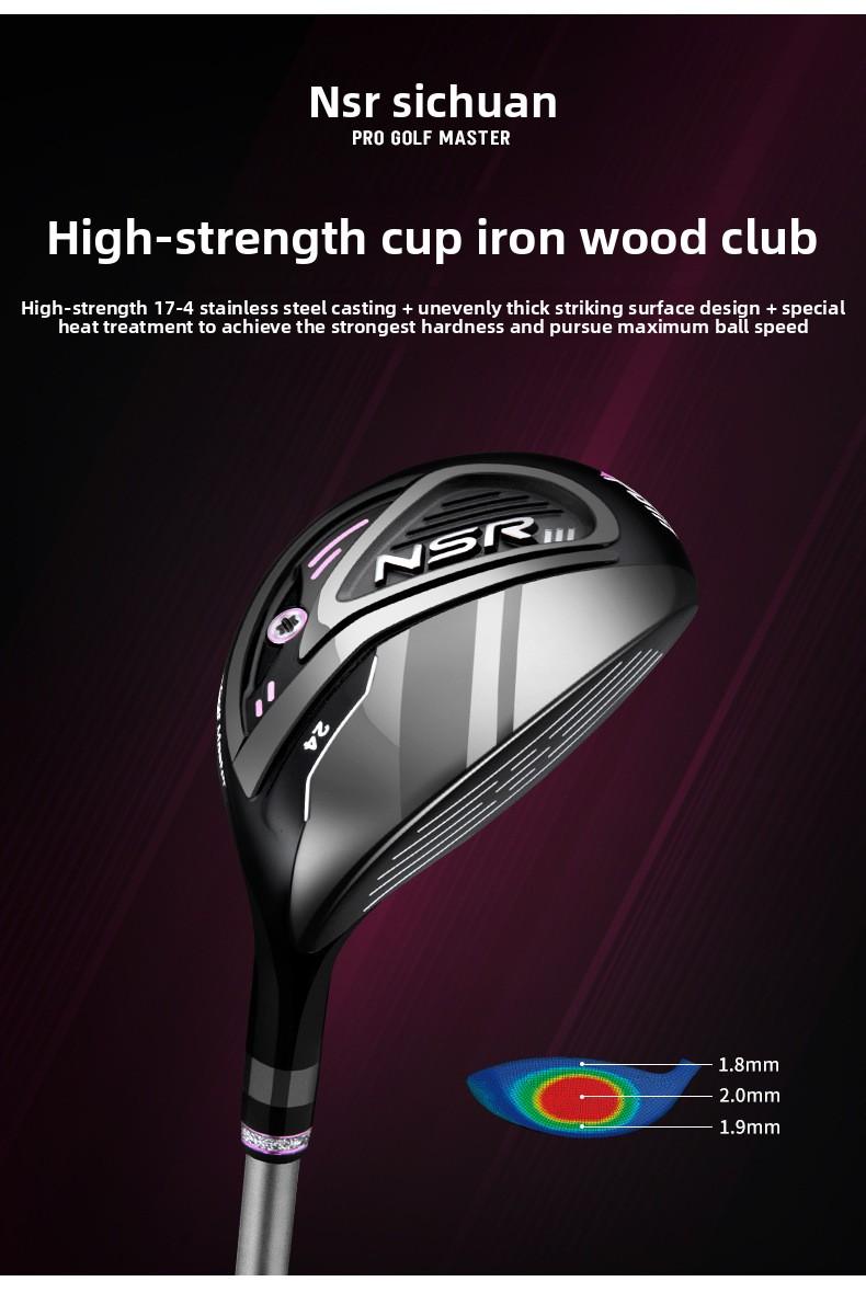 Women's Golf Clubs: Titanium Driver (No.1) and Fairway Woods (No.3 & 5) - Carbon Shafts, High-COR Design