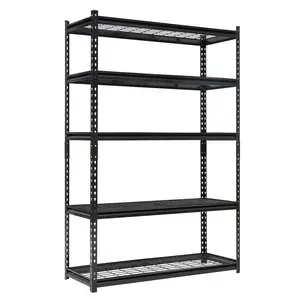 Heavy Duty 5-Tier Metal Freestanding Storage Rack – Adjustable Industrial Wire Shelving, 2500 lbs Capacity, Organizer for Garage, Kitchen, Pantry, Basement, Bathroom, Laundry – 47"L x 18"W x 71"H