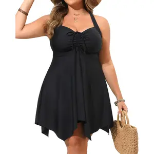 Daci Plus Size Two Piece Swimdress with Boyshorts for Women Flowy Swimsuits Tummy Control Tankini Bathing Suits  SwimWeek  summervibes