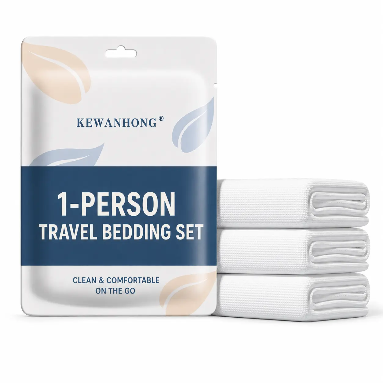 Disposable Travel Bedding Set, Portable Single Use Hotel Bed Sheets with Duvet Cover and Pillowcase for Travel and Camping