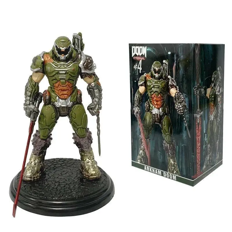 2026 new hot item 21CM Doom Slayer Eternal Action Figure Collection Model Statue Anime Destroy Hunter Akam Figurine Desktop Ornament Pvc Toy Gift