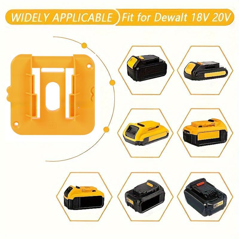 Battery Holder for Dewalt 18V 20V Cordless Battery, Compatible with DCB200/201/202/203/204 Battery, Power Tool Accessories
