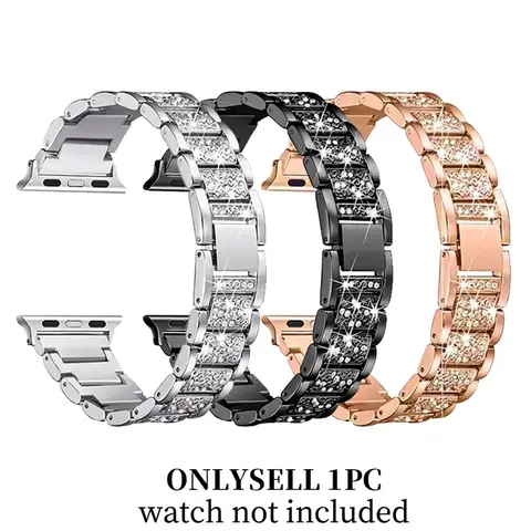Metal Strap Compatible with Apple Watch Series 1-10 & Ultra, Adjustable Deployment Buckle, Fits 38mm-49mm Models, Unisex Design, Smart Watch Straps, Smartwatch Accessories, Wearable Accessory, Metal Wearable Wristband (Band Only)