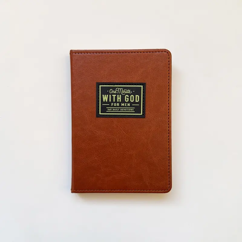 One Minute with God for Men, 365-Day Daily Prayer Leather Book, Essential Spiritual Companion, Perfect for Morning Devotions