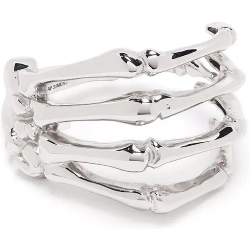 Punk Skeleton Hand Bangle Bracelet for Women Girls Men Cool Skull Bracelets Wristband Bracelet Cuffs Bangle Gothic  Gifts Halloween