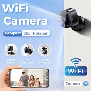 Peace of Mind in a Matchbox – Smart Security Cam for Pets, Packages, Babies, Wifi Indoor Camera. Easy Magnetic Mount. | Wireless Home Security | Indoor Camera Wireless Cameras