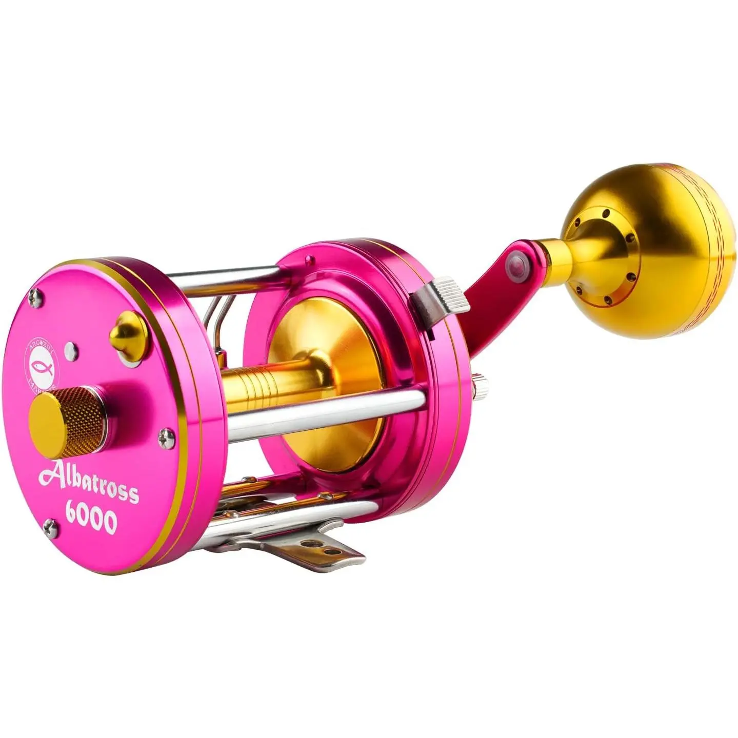 Albatross 6000 Catfish Reels, Conventional Round Baitcasting Reel