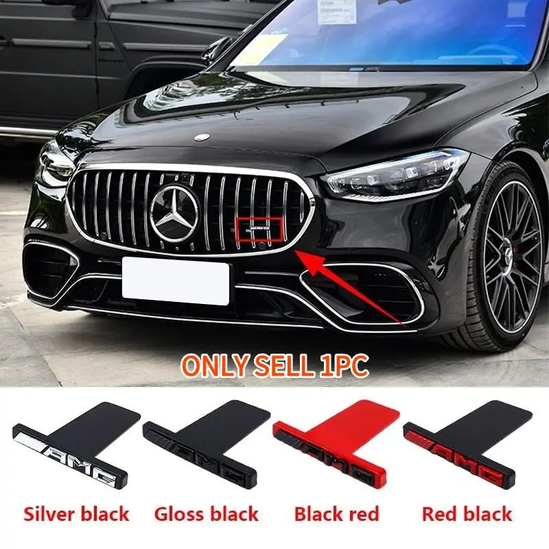 Amg Car Grille Emblem, Durable High-Quality Decoration Accessory, Sporty Style Car Modification Part for A-Class C-Class E-Class G-Class, Car Stickers, Automotive Decoration, Vehicle Decoration, Car Decorations, Car Accessories