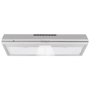 Powerful 100 CFM Stainless Steel Under Cabinet Range Hood - 30 Inch, 3-Speed, Ducted/Ductless Kitchen Vent Hood, LED Light, Quiet Exhaust, Easy Installation - Ideal for Stove Ventilation