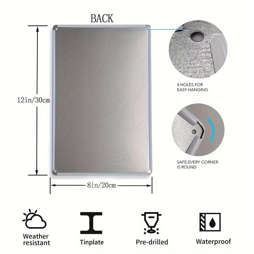 1pc farmhouse bathroom decorative wall art funny donkey sitting in toilet reading newspaper vintage logo vintage logo metal plaque logo 8x12 inch wall art decorative bathroom Ornaments Decoration Print Artistic