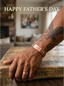 (Father's Day Gift) Men's Magnetic Bracelet  Ultra-Strong Magnetism, Adjustable Magnetic Links, Includes Gift Box & Adjustment Tool  Men's Accessory, Gift for Him, Ideal Father's Day Present