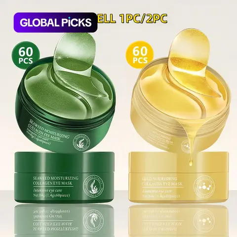 Collagen and Gold Eye Treatment Masks, Moisturizing and Firming Eye Patches, Eye Patches for Puffy Eyes, Eye Care Product for Dark Circles, Eye Bags and Puffiness, Collagen Hydrating Eye Patches #GLOBAL PICKS