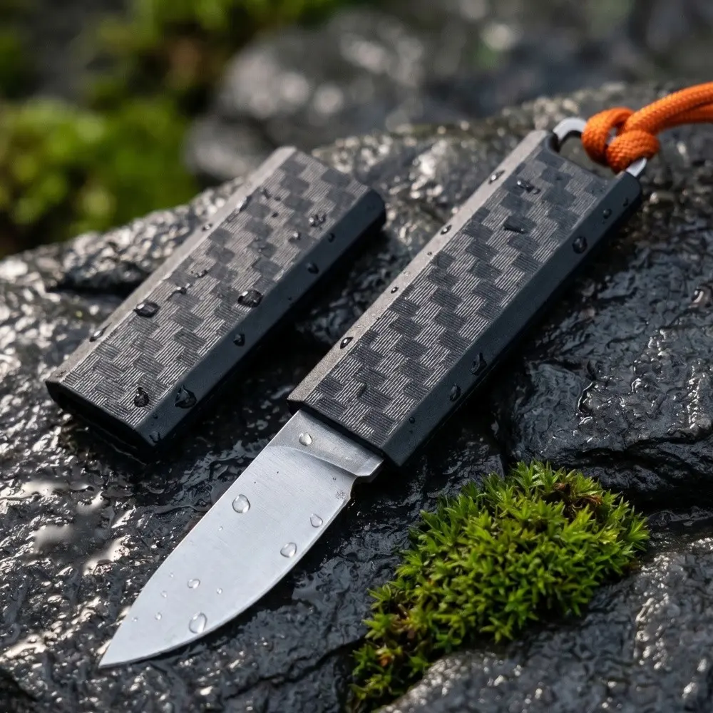 Elegant Portable Straight Blade Knife, Compact Fixed Blade for Outdoor Use, Ideal for Various Outdoor Scenarios, Lightweight and Practical