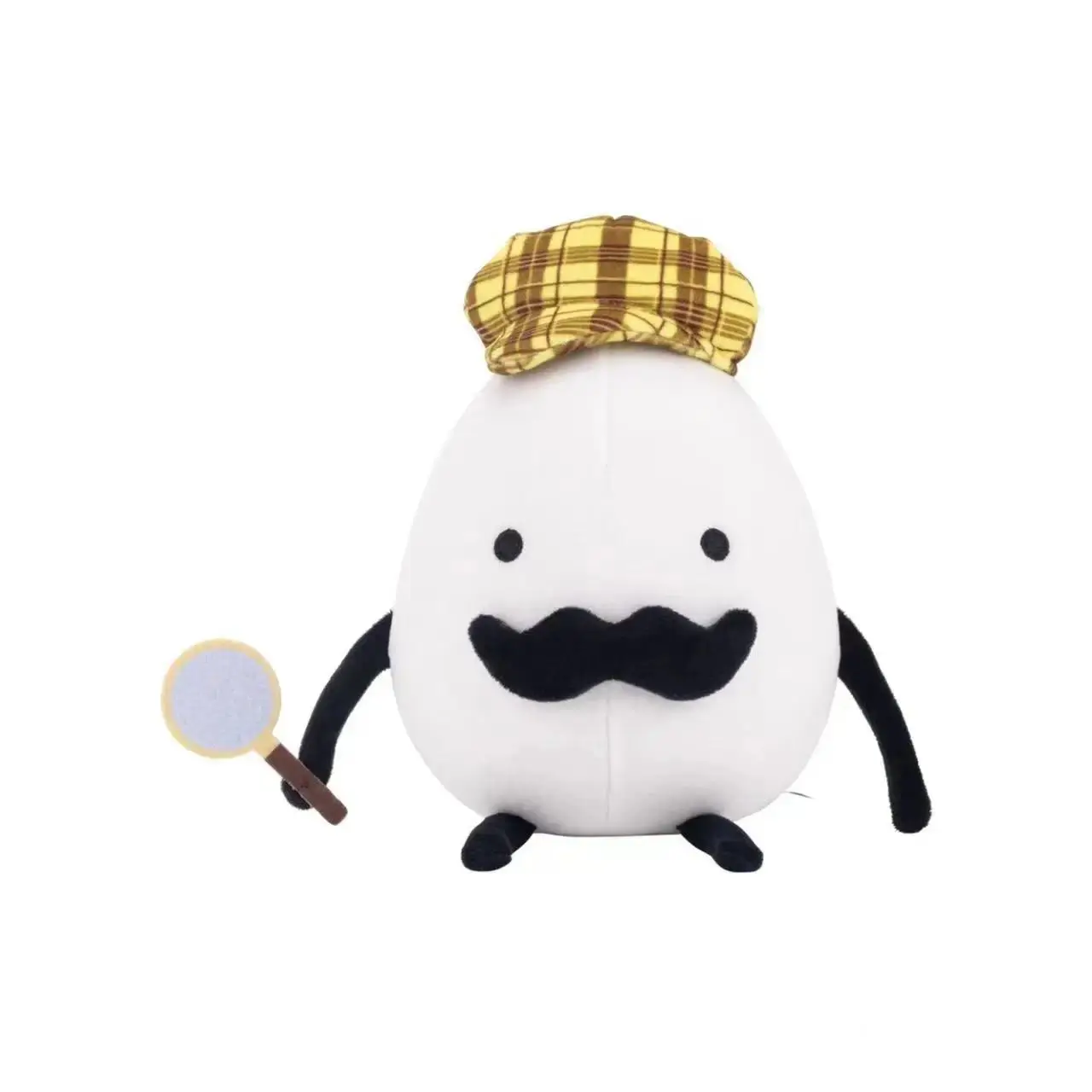 New 25cm Detective Egg Plush Game Stuffed Plushies Cartoon Doll Pillow For Fans Christmas Birthday Gifts