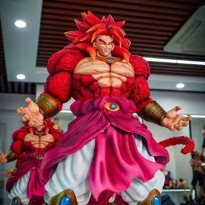 Dragon Ball Super Saiyan Broly Figure 23cm, Anime Desktop Decorative Model, Large Collectible Gift, Perfect for Fans and Collectors