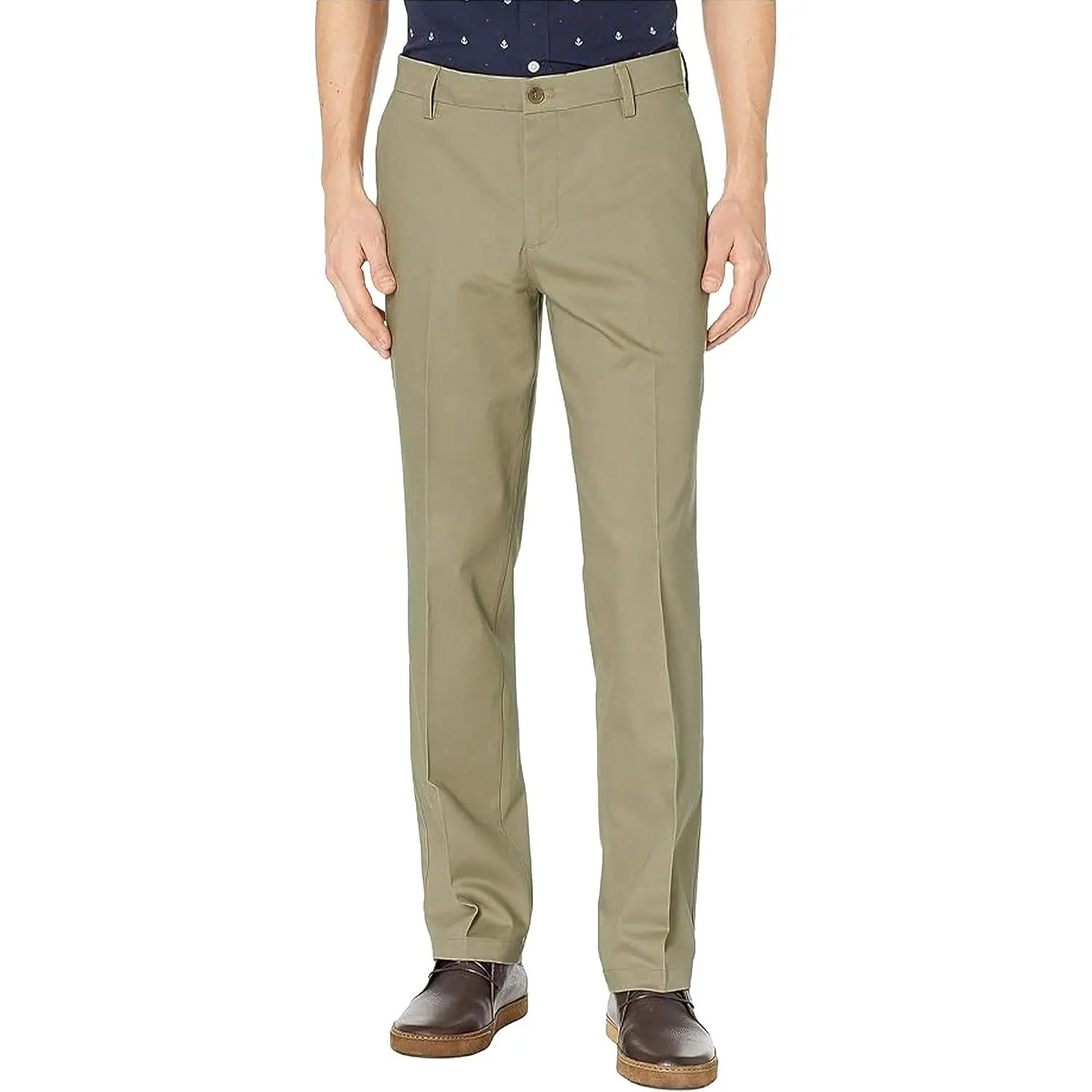Mens Chino Pants, Relaxed Fit, Expandable Waist, Slacks