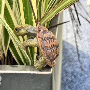 Simulation Turtle Design Garden Decoration, Resin Ornament, Outdoor Garden Decoration, Garden Sculptures & Statues, Home Decor