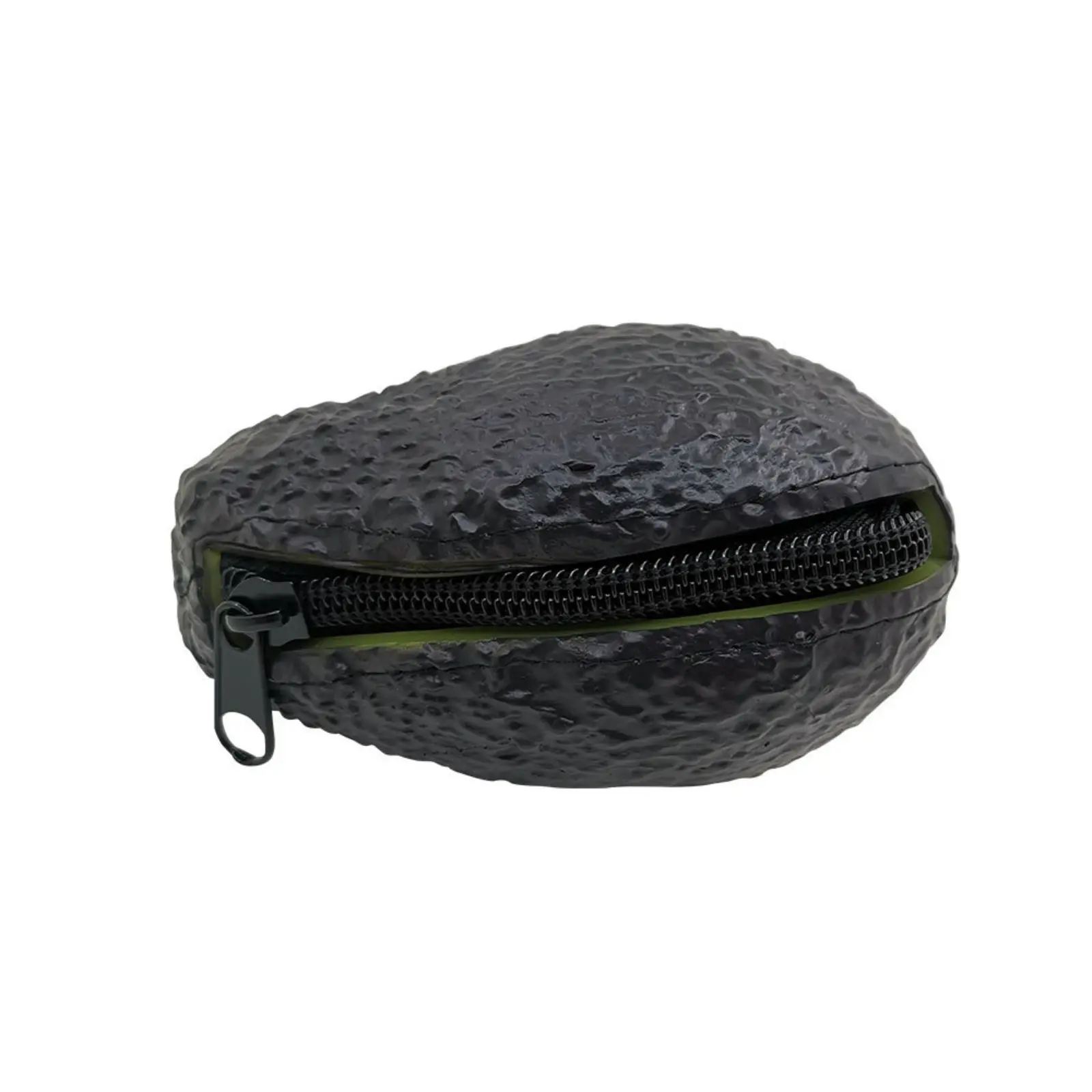Women's Realistic Avocado-Shaped Compact Mini Coin Purse - Waterproof Daily Carry Zipper Pouch, Lightweight Camping Organizer for Earphones, Keys, Lipstick
