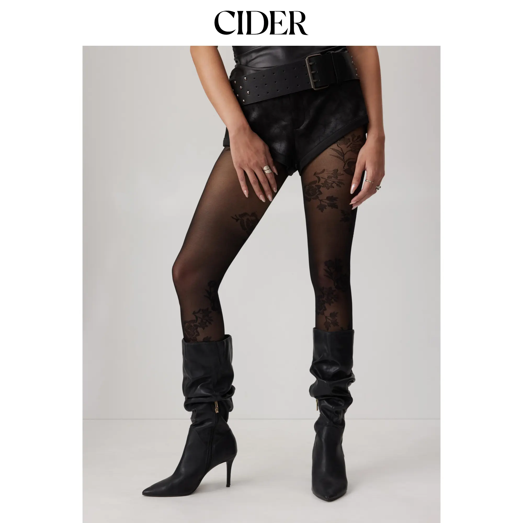 Cider FLORAL PRINT TIGHTS