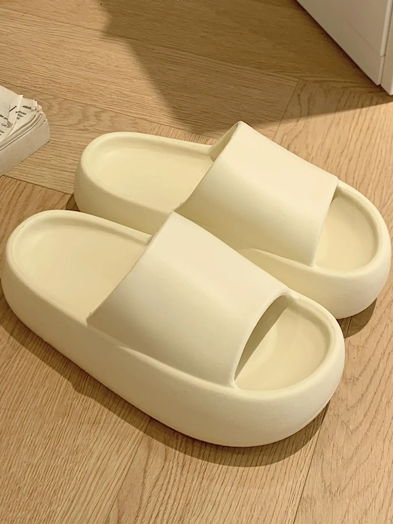XIXITIAO Lightweight EVA Platform Slide Slippers Women Slip On Non Slip Soft Cushion Casual Indoor Bathroom Beach Daily Walking Summer Sandals