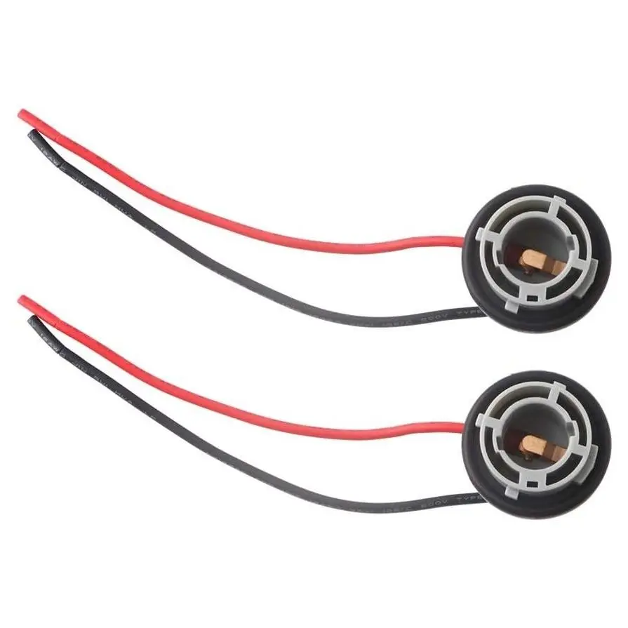 1156 BA15S Bulb Socket Holder, Prewired Turn Signal Connector for Automotive Lighting Repair, 1-Pack, 11cm/4.3in Wires for Single-Contact BulbsGift