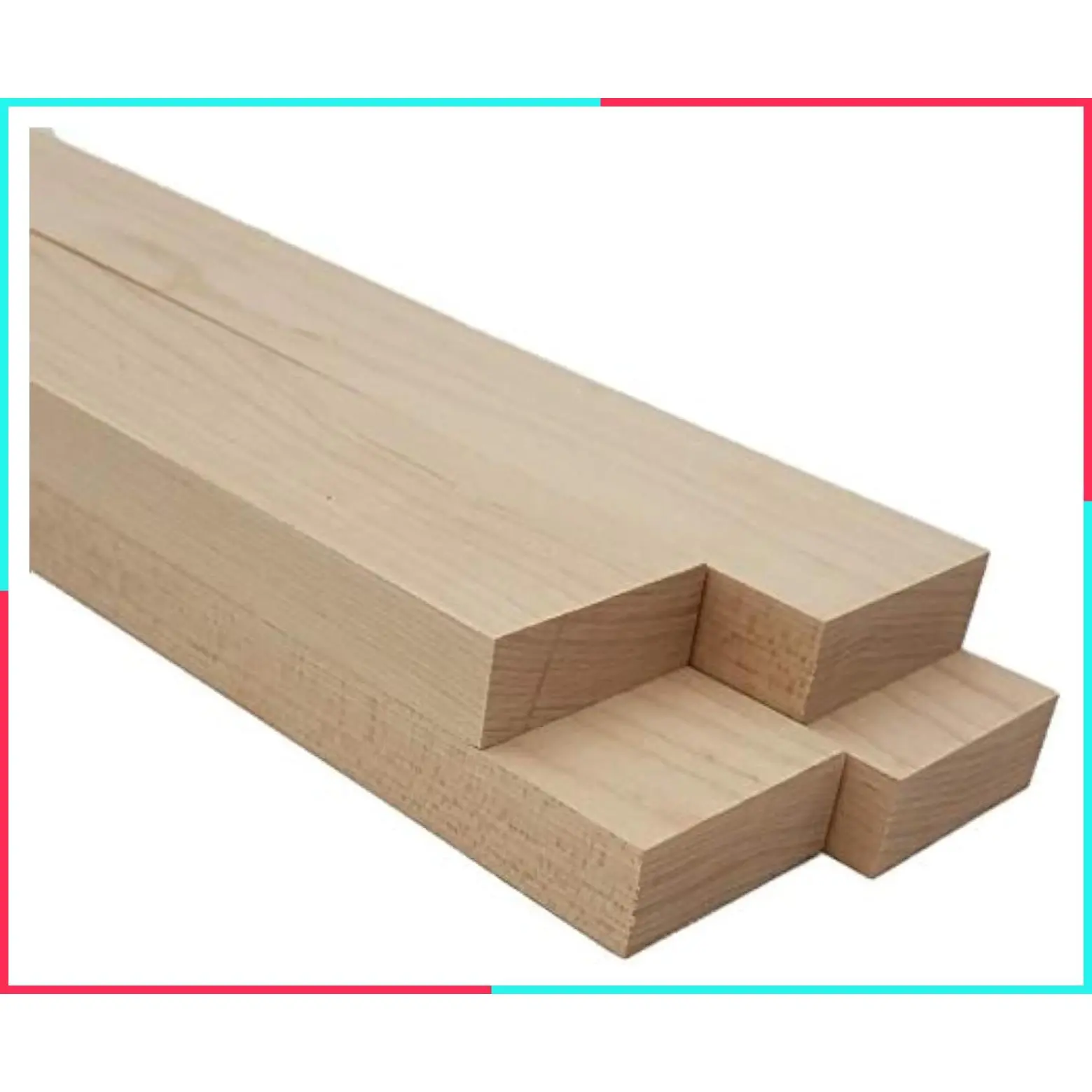 Maple Lumber Boards - 3/4" x 2" x 12" (4 Pcs)