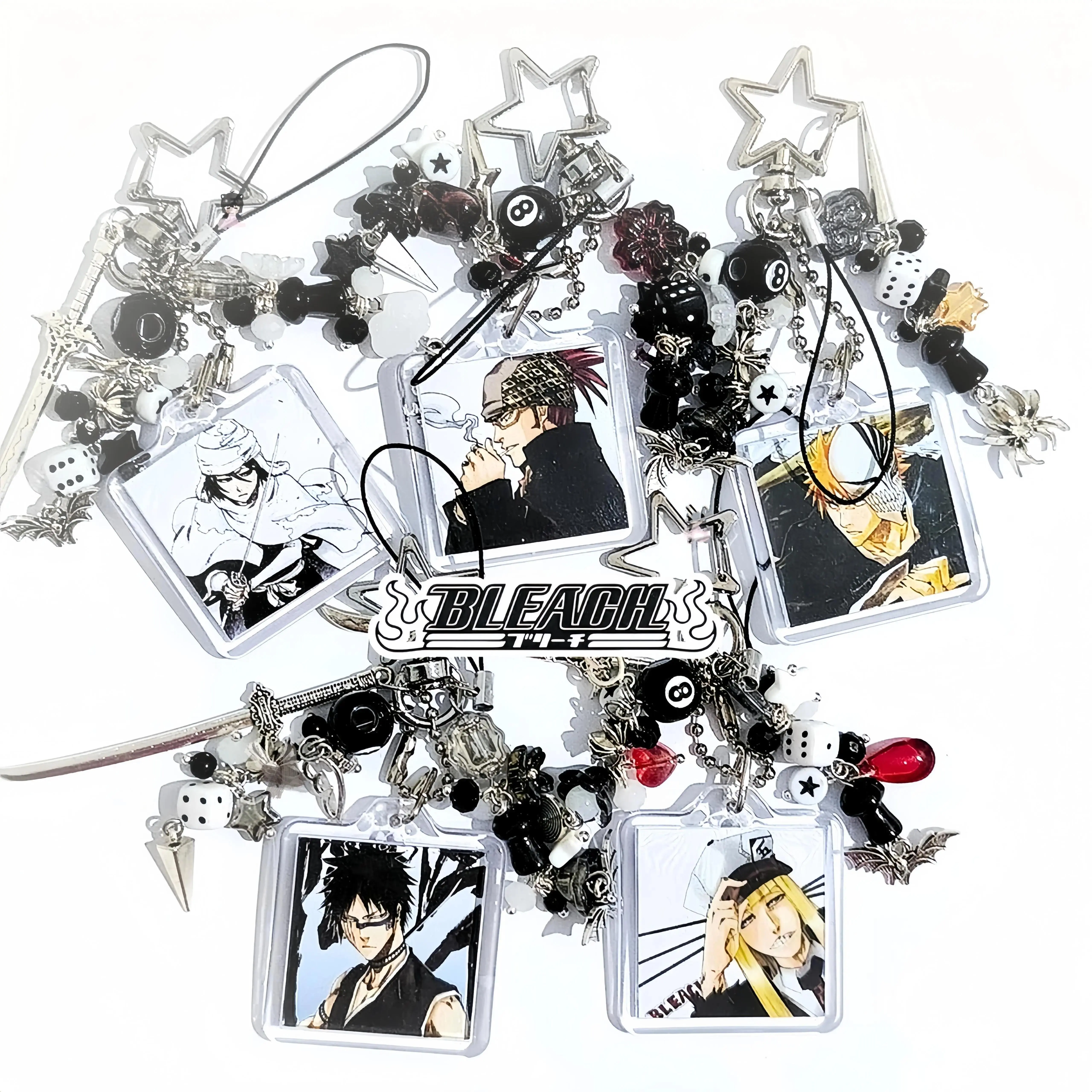 Bleach Inspired Acrylic Keychain Unique Anime Merchandise Durable Plastic Material Perfect Gift for Bleach Fans StylishAccessory