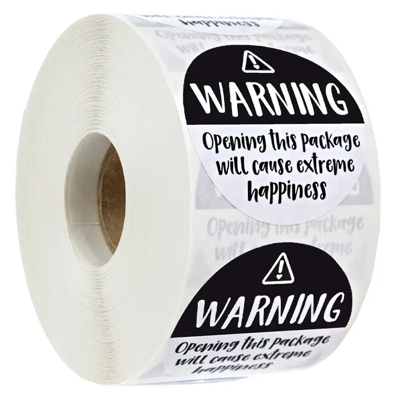 300pcs 1.5in Warning Stickers, Small Business Labels, Thank You Stickers, Online Retailer Envelope Stickers, Gift Packaging Stickers